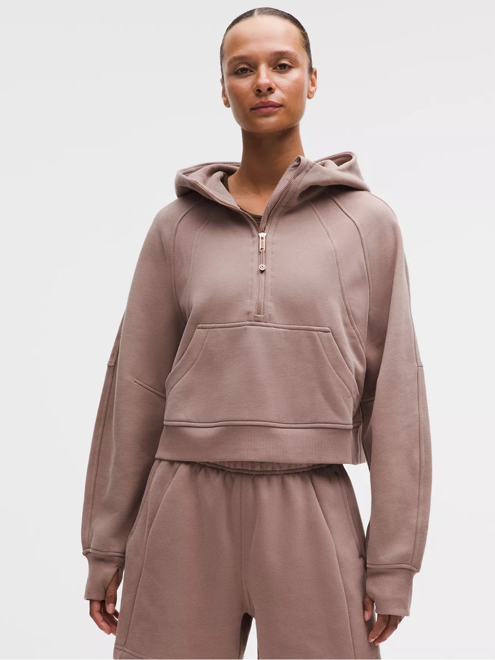 lululemon athletica Dusty Mauve Half-Zip Hoodie